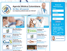 Tablet Screenshot of agendamedicacolombiana.com